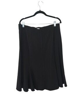 Dressbarn Woman Black A-Line Midi Skirt Size 16W